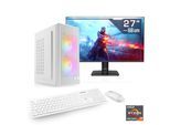 CSL PC-Komplettsystem "Spectrum V25273W", Energieeffizienz: E, weiß, Microsoft Windows 11 Home (64 Bit), 16 GB RAM 1.000 GB SSD, Computer_Komplettsysteme, PC-Komplettsystem