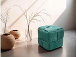 Pouf BYLIVING "URBAN", grün (dunkelgrün), B:40cm H:41cm T:40cm, Polypropylen, Stoff, Poufs, Pouf, Bezug Cord in verschiedenen Farben, Schaumstoff