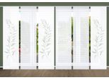 Schiebegardine HOME IN GREEN "CELSO" Gr. 1, grün (mint), B:60cm H:245cm, Polyester, Gardinen, Schiebegardine, SET DIGITALDRUCK,BAMBUSOPTIK RECYCELT