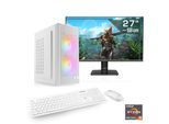 CSL PC-Komplettsystem "Spectrum V25263", Energieeffizienz: E, weiß, Microsoft Windows 11 Home (64 Bit), 16 GB RAM 1.000 GB SSD, Computer_Komplettsysteme, PC-Komplettsystem