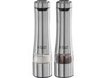 RUSSELL HOBBS Salz-/Pfeffermühle "23460-56, Classics", silber, B:6cm H:24,7cm, Küchenmühlen, Keramikmahlwerk für getrocknete Gewürze & Kräuter, Salz-/Pfeffermühle