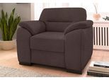 Sessel SIT & MORE "Montego", braun, B:106cm H:88cm T:90cm, Luxus-Microfaser ALTARA NUBUCK(100% Polyester);Luxus-Microfaser (90% Polyester, 10% Polyamid);Struktur (100% Polyester), Sessel, Sessel, mit Federkern