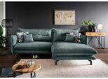 Ecksofa HOME AFFAIRE "Lazio modern und bequem, schmale Armlehnen, tolle Detailverarbeitung", ocean, türkis, B:255cm H:94cm T:180cm, Sofas, Ecksofa, Armlehnen verstellbar