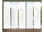 Schiebegardine HOME IN GREEN "CELSO" Gr. 1, grün (mint), B:60cm H:245cm, Polyester, Gardinen, Schiebegardine, SET DIGITALDRUCK,BAMBUSOPTIK RECYCELT