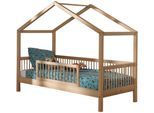 Hausbett VIPACK "Forrest mit hochwertiger und stabiler Verarbeitung, Made in Europe", buche natur, buche natur, buche natur, B:97,5cm H:170cm L:207,5cm, Betten, Hausbett, wahlweise ohne oder mit Textilhimmel oder Rausfallschutz
