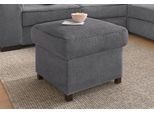 Polsterhocker SIT & MORE "Montego", grau, B:58cm H:46cm T:58cm, Struktur (100% Polyester);Luxus-Microfaser ALTARA NUBUCK (100% Polyester);Luxus-Microfaser (90% Polyester, 10% Polyamid), Hocker, Polsterhocker