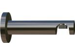 Träger INDEKO, silber (edelstahlfarben), Ø:1,6cm, Gardinenstangenhalterungen, ø 16 mm für Innenlaufsysteme