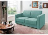 Ecksofa HOME AFFAIRE "Lazio modern und bequem, schmale Armlehnen, tolle Detailverarbeitung", grün (mint), B:159cm H:88cm T:87cm, 92% Polyester, 8% Nylon, Sofas, Ecksofa, mit 2 Einzelauszügen als Längsschläfer
