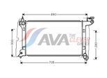 AVA QUALITY COOLING Kühler, Motorkühlung to2302 für TOYOTA
