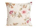 Max Winzer , Rot, Weiß , Textil , Blume , Füllung: Silikon,Silikon , 40x40 cm , Goldenes M, Made in Europe , Heimtextilien, Wohntextilien, Kissen, Zierkissen