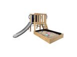 Ambia Garden , Braun, Grau , Holz, Kunststoff , Zeder , 215x110x208.7 cm , Grüner Punkt, EN 71, Europäischer Sicherheitsstandard, FSC 100% , Spielwaren, Outdoorspielzeug, Spieltürme