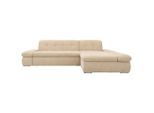 Mid.you , Beige , Textil , Uni , L-Form , 300x172 cm , Made in EU , Schlafen auf Sitzhöhe, Rücken echt , Wohnzimmer, Sofas & Couches, Schlafsofas, Ecksofas mit Schlaffunktion