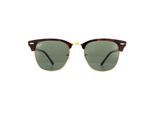 Ray-Ban Zonnebril Clubmaster 3016 W0366 Havana Groen G-15 Grote 51mm