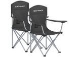 Modante , Schwarz, Silberfarben , Metall, Textil , 86x97x54 cm , Freizeit, Camping, Campingstühle & Campingtische