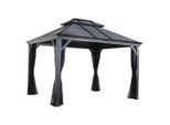 Möbelix , Metall , 425x292x299 cm , wetterbeständig, rostfrei , Freizeit im Garten, Gartenbauten, Pergola