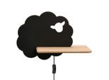 Möbelix , Schwarz , Holz, Metall, Holzwerkstoff , Eiche , 12x24x36 cm , RoHS, Europäischer Sicherheitsstandard , Schnurschalter, einfach zu transportieren ,