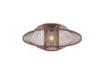 Good & Mojo , Rotbraun , Holz , Rattan , rund , 30 cm , Beleuchtung, Innenleuchten, Deckenleuchten, Deckenleuchten rund