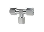 Riegler T-Verschraubung, Rohr-Außen-Ã˜ 6 mm, Stahl verzinkt, 100 bar (V 132)