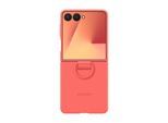 SAMSUNG Handyhülle "Ring Case (Silicone) für Samsung Galaxy Z Flip7", rot, Samsung Galaxy Z Flip7, Hüllen, Backcover, Schutzhülle, Handyschutzhülle, Case, Schutzcase, stoßfest, Handyhülle