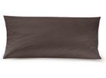 Kissenbezug IRISETTE "Paris 8000", schoko, B:80cm L:40cm, Mako-Satin, Obermaterial: 100% Baumwolle, Kissenbezüge, Kissenbezug, Hochwertiger Premium Kissenbezug