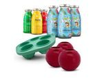 SmoothieDog Summer-Edition 3x 250 ml + Klassik-Paket 3x 250 ml + Schleckball 3 Stück