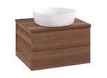 Villeroy und Boch Antao Waschtisch-Unterschrank L18112HM 60x36x50cm, Waschbeckenplattenfarbe warm walnut, warm walnut