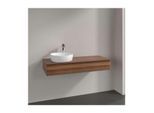 Villeroy und Boch Antao Waschtisch-Unterschrank L11012HM mit Beleuchtung, 1 Auszug, 1200 x 190 x 500 mm, Front ohne Struktur, Warm Walnut / Warm Walnut