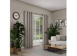 Verdunkelungsvorhang NEUTEX FOR YOU "INSULA", grau (helltaupe), B:140cm H:130cm, Polyester, Gardinen, Verdunkelungsvorhang, Uni-Dimout für starke Verdunklung, nach Maß