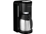 ROWENTA Filterkaffeemaschine "CT3818 Adagio Milano", silber (schwarz, silber), 1,25 l, 15, Kaffeemaschinen, Edelstahl- Thermokanne, 10-15 Tassen, 1,25 L, Automatische Abschaltung, Filterkaffeemaschine