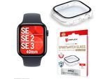 DISPLEX Displayschutzglas "Smartwatch Glass All-In-One Protector Full Body", transparent, B:9cm H:1,4cm T:13,5mm, Displayfolien, Displayschutzfolie, Schutzfolie, Bildschirmschutz, kratz- & stoßfest, Displayschutzglas