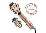 Warmluftbürste BABYLISS "BaByliss Big Hair Dual Warmluftbürste rotierend, AS952E", beige (champagner), MultihaarstylerB:40cm H:16cm T:10cm, Warmluftbürste, Rotierender Rundbürstenföhn mit Ionen, 2 Aufsätze für Volumen, 650 W, B:40cm H:16cm T:10cm