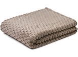Wohndecke GÖZZE "Decke 3D - Bubbles", grau (stein), B:150cm L:200cm, Polyester, Wohndecken, Wohndecke, Jacquard gewebte Decke in 3D Optik