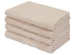 Duschtücher OTTO HOME "Vanessa, 4 Duschtücher, 70x140cm, in Standard- und Premium-Qualität", beige (creme), B:70cm L:140cm, Walkfrottee, Obermaterial: 100% Baumwolle, Handtücher, Duschtücher, Handtücher mit Bordüre, 100% Baumwolle, einfarbig, weich, Topseller