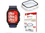 DISPLEX Displayschutzglas "Smartwatch Glass All-In-One Protector Full Body", transparent, B:9cm H:1,4cm T:13,5mm, Displayfolien, Displayschutzfolie, Schutzfolie, Bildschirmschutz, kratz- & stoßfest, Displayschutzglas