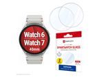 DISPLEX Displayschutzglas "Smartwatch Glass Unbreakable Protector", transparent, B:9cm H:0,3cm T:13,5mm, Displayfolien, Displayschutzfolie, Schutzfolie, Bildschirmschutz, kratz- & stoßfest, Displayschutzglas