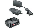 Akku Starter-Set BOSCH HOME & GARDEN "»PBA 18V 2.5Ah«", schwarz, B:11,77mm H:6,81mm T:23,21mm, Akkumulatoren, Akku Starter-Set, inkl. Ladegerät