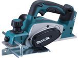 Akku-Elektrohobel MAKITA "DKP180Z", blau (türkis, schwarz), B:15,7cm H:16cm L:27,1cm, Hobelmaschinen, ohne Akku