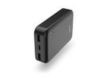 HAMA Powerbank "Powerbank 10000mAh, 1x USB-C, 2x USB-A, Anthrazit, akkuschonend Laden", grau, 10.000mAh, Akkumulatoren, Powerbank
