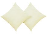 Dekokissen OTTO HOME "Raja", beige (champagner, unifarben), B:40cm L:40cm, Polyester, Dekokissen_Sitzkissen_Kissenhüllen, Dekokissen, einfarbig, Kissenhüllen ohne Füllung, 40 x 40 cm, 2er-Set, Mikrofaser