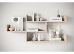 Wandboard HOME AFFAIRE "Wandregal Trio", braun (eiche sonoma), B:119,1cm H:55cm T:18cm, Holzwerkstoff, Regale, Wandboard, Hängeregal mit 3 Ablageflächen, modernes Design, variabel einsetzbar