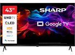 SHARP QLED-Fernseher "4T-C43HPx", Energieeffizienz: G, schwarz, 43, Fernseher, QLED-Fernseher