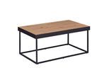 Inter Link Couchtisch Sofatisch Passione - schwarz und eiche artisan nachbildung