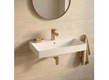CARLDIX x LAUFEN Waschtisch 60 cm A91002006001 Weiß, 600 x 460 mm, mit Überlauf und Hahnloch, Wandmontage