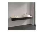 Villeroy und Boch Antao Waschtisch-Unterschrank K16053PD 160x19x50cm, Hahnlochbohrung, Waschbeckenplattenfarbe botticino, black matt lacquer