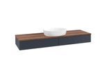 Villeroy und Boch Antao Waschtisch-Unterschrank K14112HG 160x19x50cm, Waschbeckenplattenfarbe warm walnut, midnight blue matt lacquer