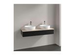 Villeroy und Boch Antao Waschtisch-Unterschrank K13113PD 120x19x50cm, Waschbeckenplattenfarbe botticino, black matt lacquer