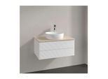 Villeroy und Boch Antao Waschtisch-Unterschrank K19113MT 80x36x50cm, Waschbeckenplattenfarbe botticino, white matt lacquer