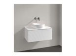 Villeroy und Boch Antao Waschtisch-Unterschrank K30150MT 80x36x50cm, Hahnloch, Waschbeckenplattenfarbe Lack, white matt lacquer