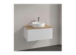 Villeroy und Boch Antao Waschtisch-Unterschrank K30011GF 80x36x50cm, Waschbeckenplattenfarbe honey oak, glossy white lacquer