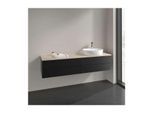 Villeroy und Boch Antao Waschtisch-Unterschrank K27013PD 160x36x50cm, Waschbeckenplattenfarbe botticino, black matt lacquer